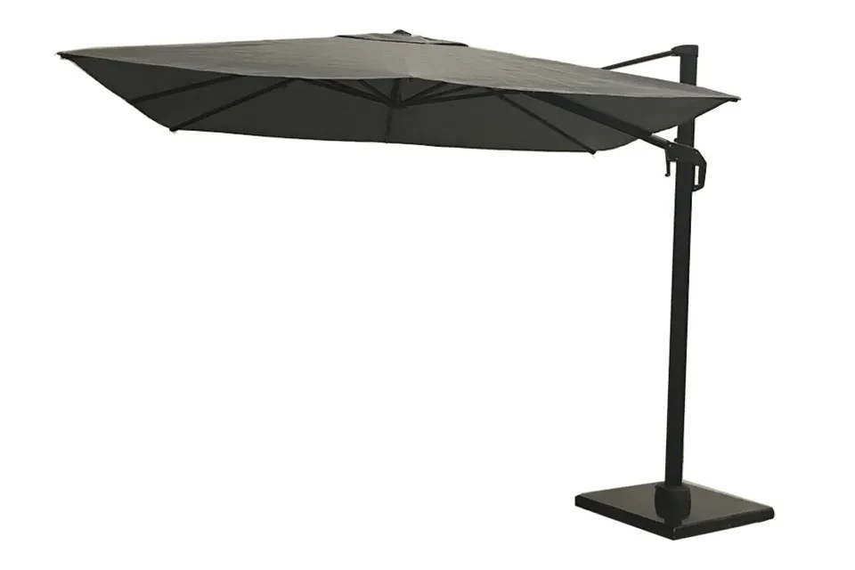 Nesling | Coolfit Zweefparasol 300 x 300 cm | Antraciet