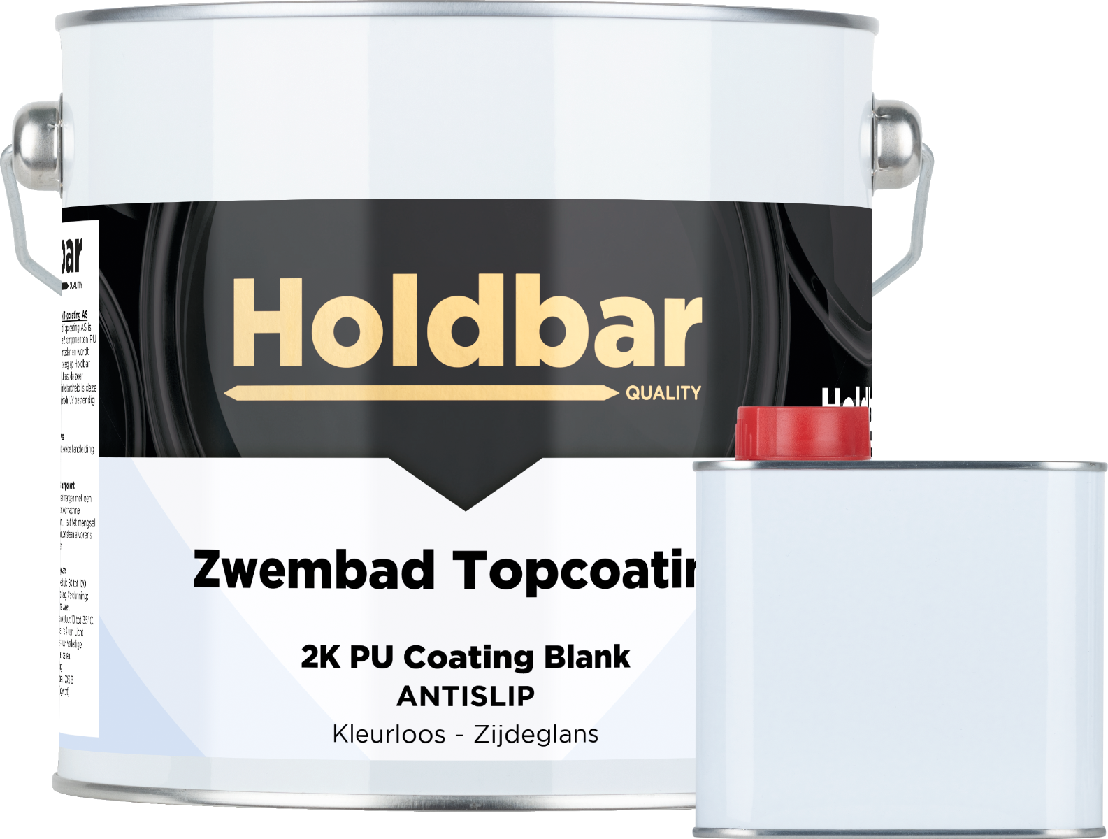 Holdbar Zwembad Topcoating Antislip Zijdeglans 2,5 Kg