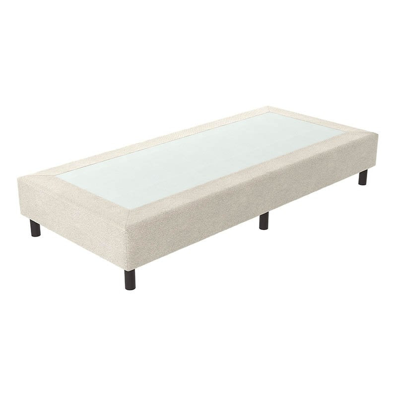 Verende Hotelboxspring zonder Matras - Grijs 70x200 cm - Bonellvering - Inclusief Topper - Dekbed-Discounter.nl