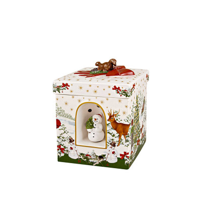 Villeroy & Boch Christmas Toys Muziekdoos Waxinelichthouder Sneeuwpop 21 cm