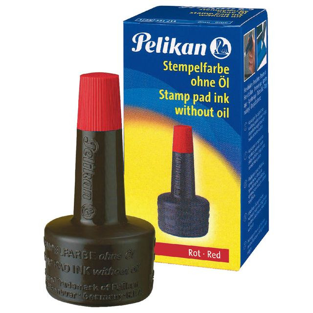 Pelikan stempelinkt rood