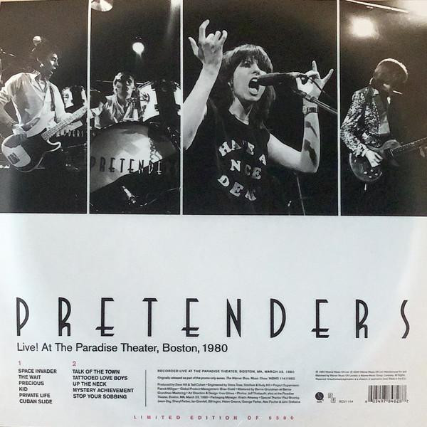 Pretenders PretendersThe  - Live! At The Paradise, Boston, 1980 (limited, Colour)