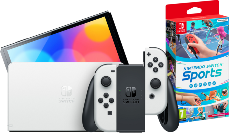 Nintendo Switch OLED Wit + Nintendo Switch Sports