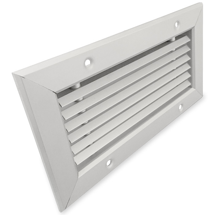 Tabletrooster Inbouw Voor Gatmaat (bxh) 170 X 70mm - 45º Lamellen - Aluminium