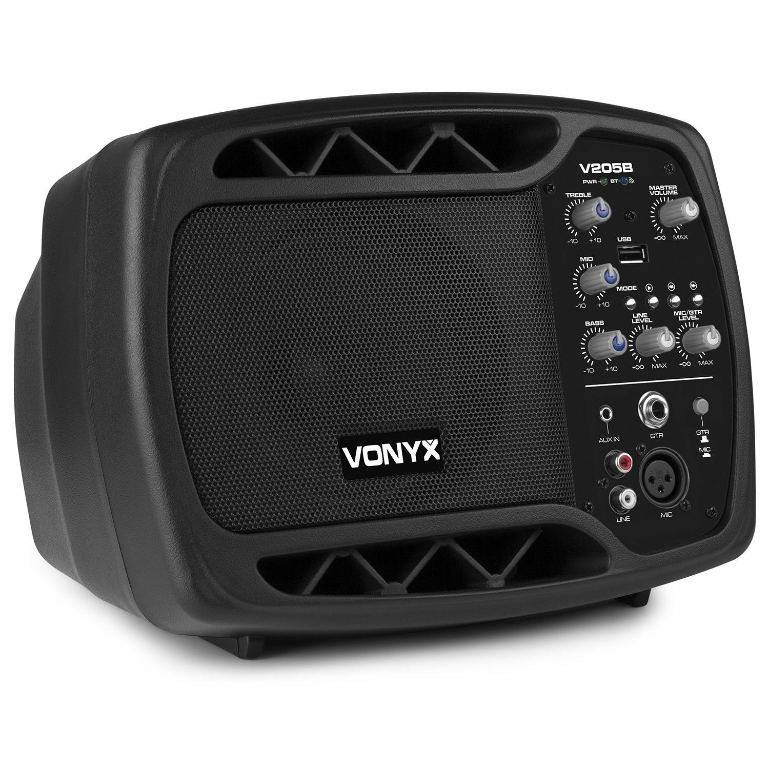 Vonyx V205B actieve monitor speaker met Bluetooth en USB mp3 speler