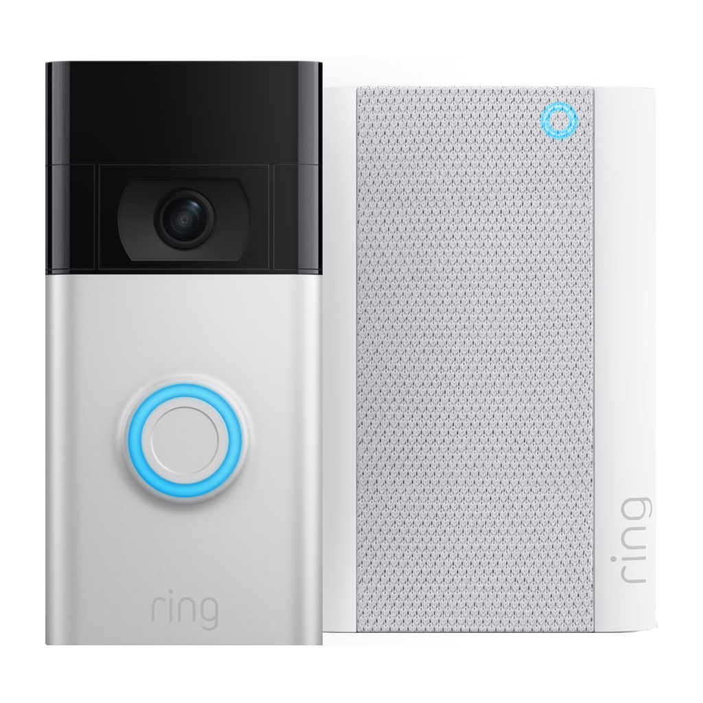 Ring Video Doorbell Gen. 2 Nikkel + Chime Pro Gen. 2