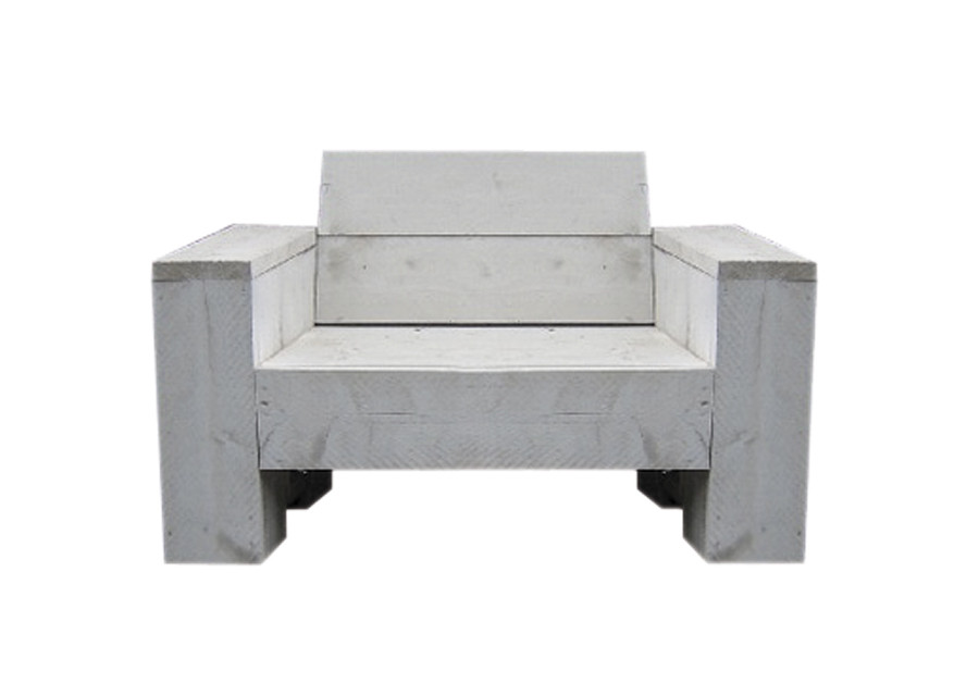 Steigerhouten tuinmeubelen lounge stoel vintage 100x86x73cm