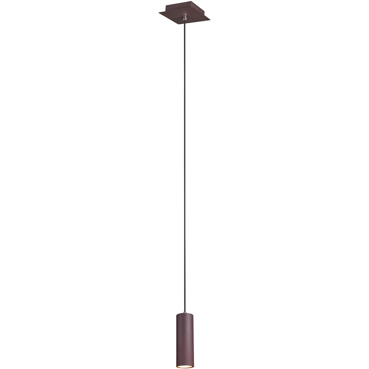 LED Hanglamp - Trion Mary - GU10 Fitting - 1-lichts - Vierkant - Roestkleur - Aluminium