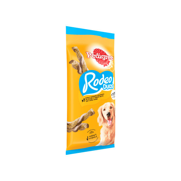 Pedigree Rodeo Duos met kip en speksmaak hondensnack (123 gr) 10 x 123 g