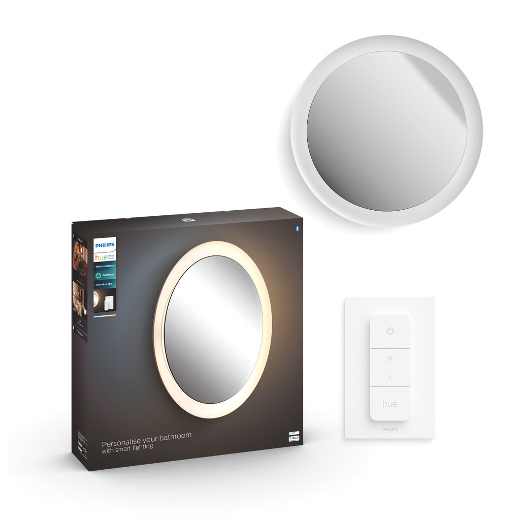 Philips Hue Adore badkamerwandlamp White Ambiance Wit + dimmer