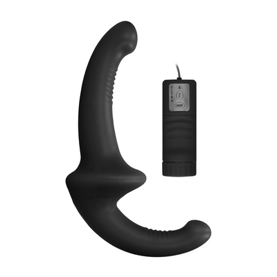 Ouch! by Shots Vibrating Silicone Strapless Strap-On