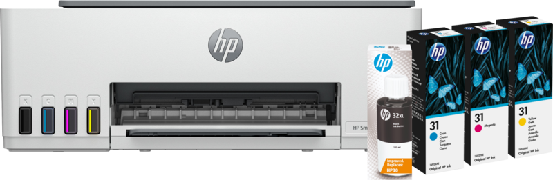 HP Smart Tank 5105 + 1 set extra inkt