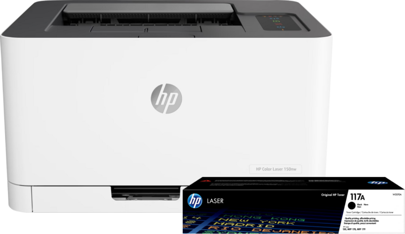 HP Color Laser MFP 150nw + 1 extra zwarte toner