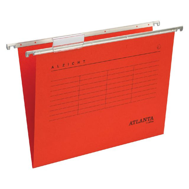 Hangmap Alzicht folio V-bodem rood | 25 stuks