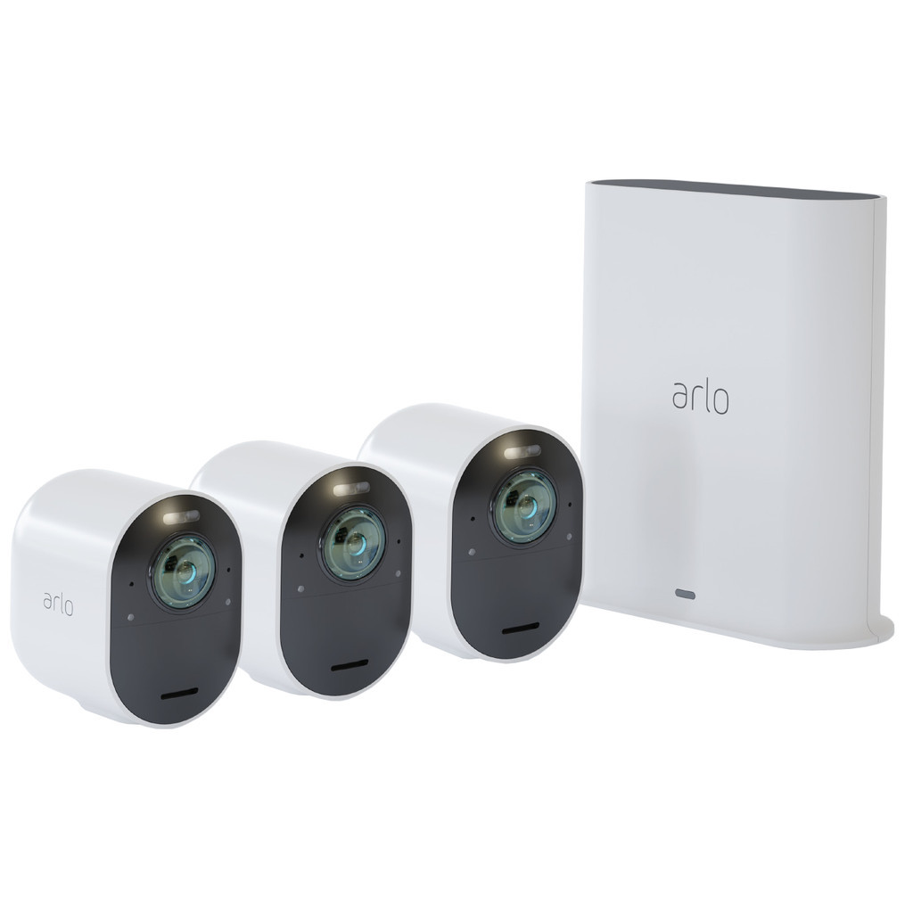 Arlo Ultra 2 Beveiligingscamera 4K Wit 3-Pack