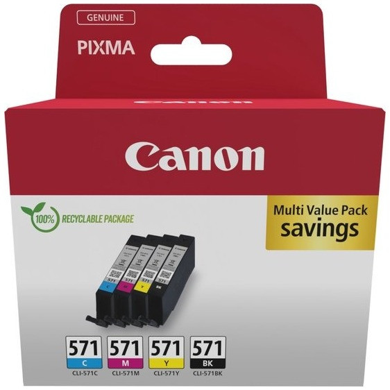 Canon CLI-571 Cartridges Combo Pack Inkt