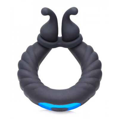 XR Brands Cobra - Dual Stimulation Silicone Cockring