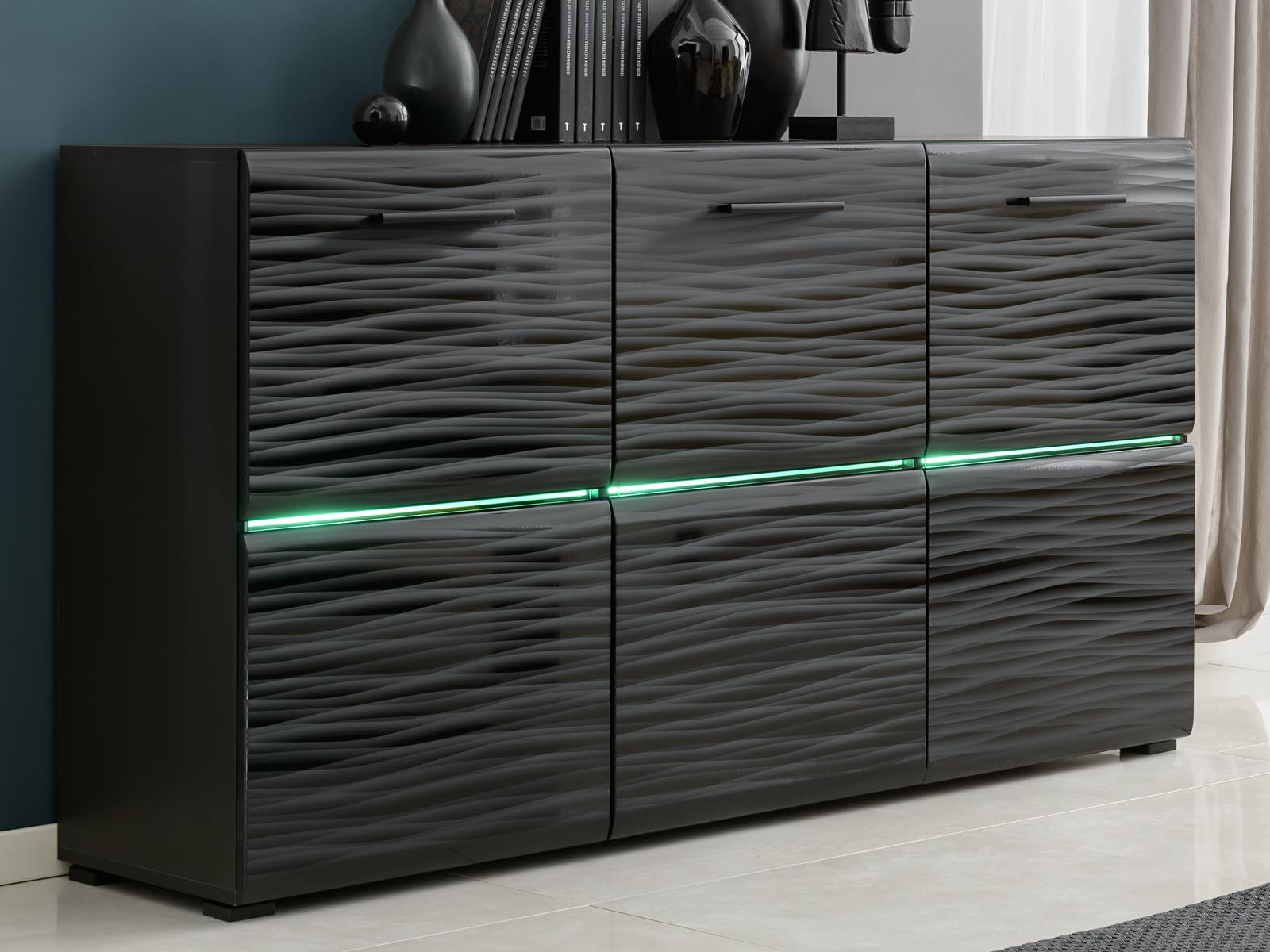 Dressoir BLASTER 3 deuren zwart