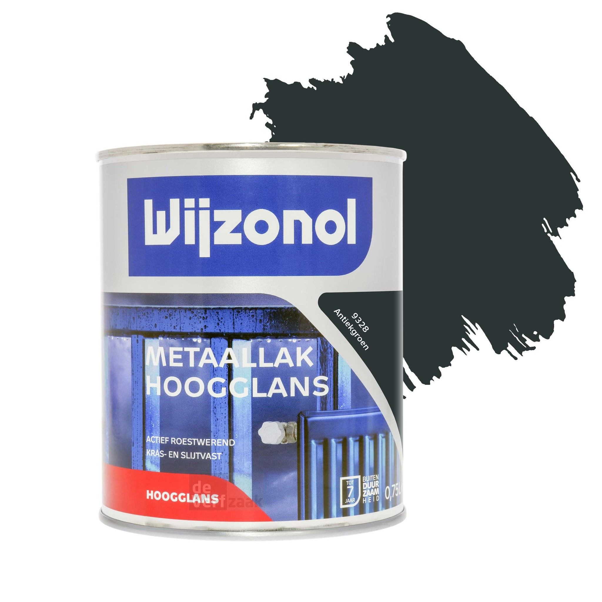 Wijzonol Metaallak Hoogglans 9328 Antiekgroen