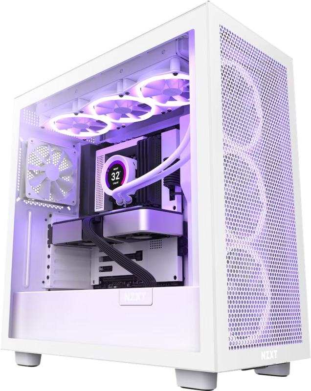 NZXT H7 Flow RGB - White - 2023 Model