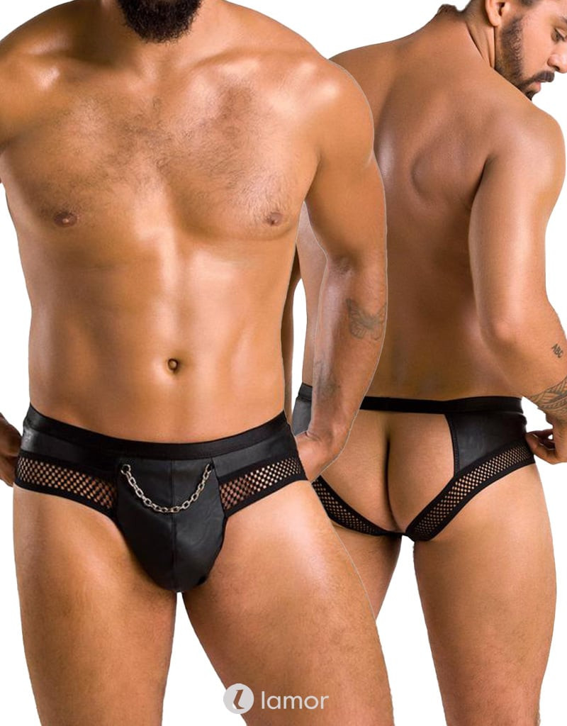 Zwarte Heren Jock Strap, PA030