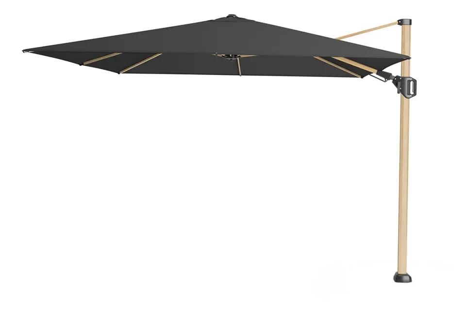 Platinum | Zweefparasol Challenger T² Premium 300 x 300 cm | Oak-Faded-Black