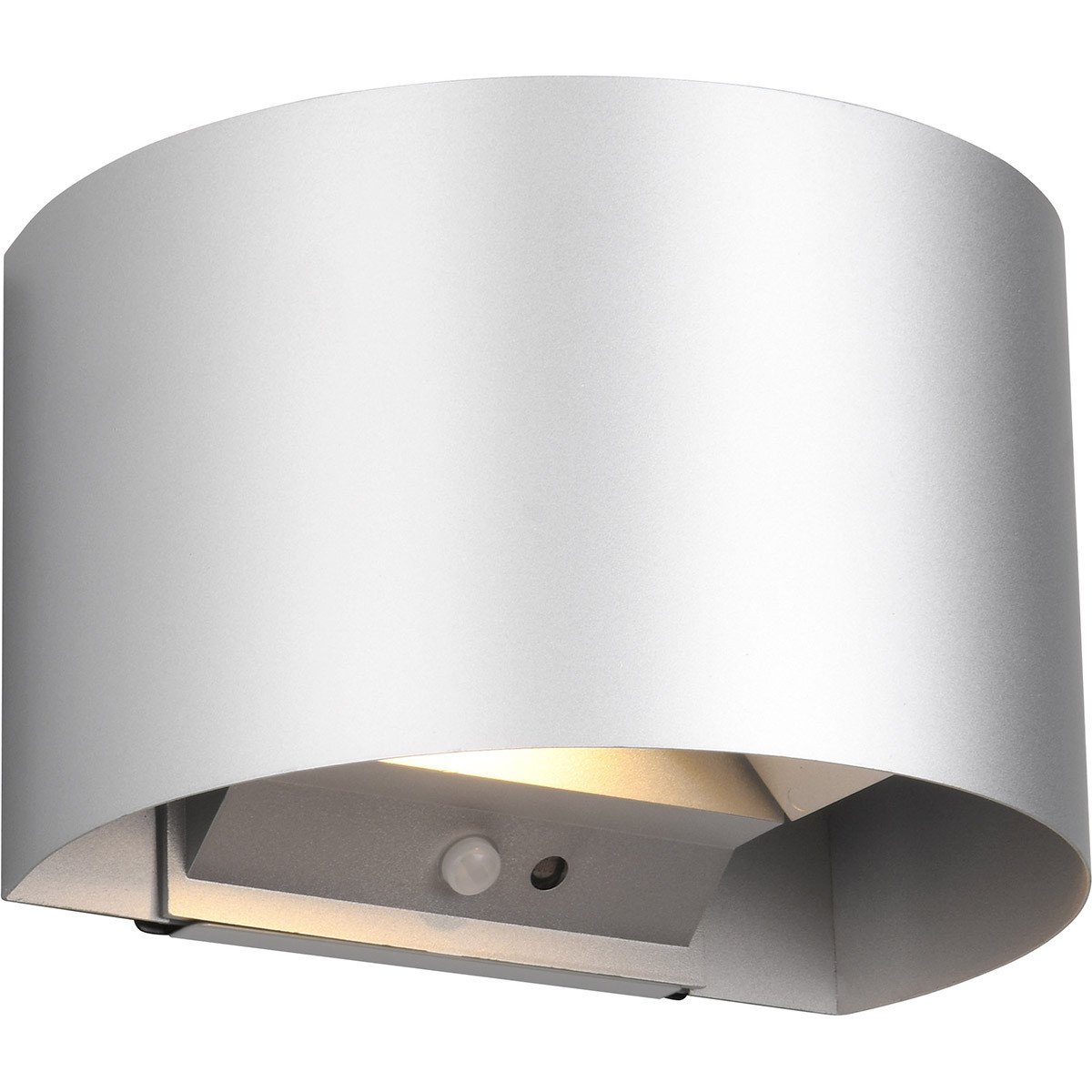 LED Wandlamp - Tuinverlichting - Trion Taner - 5W - Warm Wit 3000K - Oplaadbare batterijen - Schemeringsensor - Rond - Titaan - Metaal