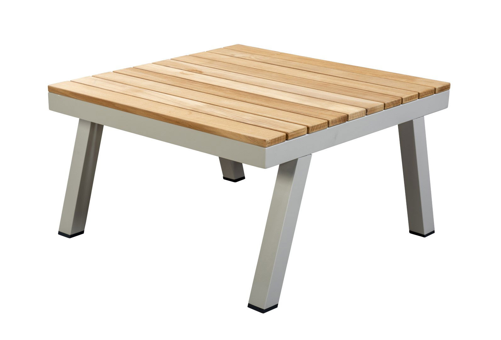 Furago coffee table 74,5x74,5 cm aluminium salix/ teak - Yoi