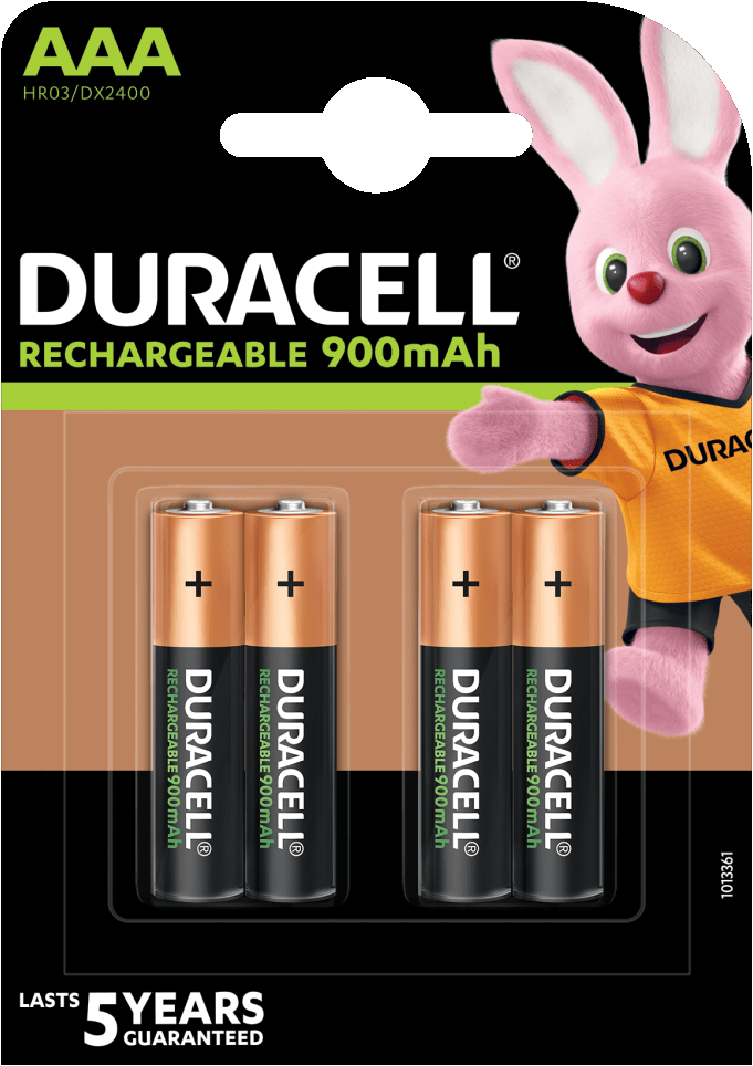 Duracell AAA 900mAh Stay Charged 4x