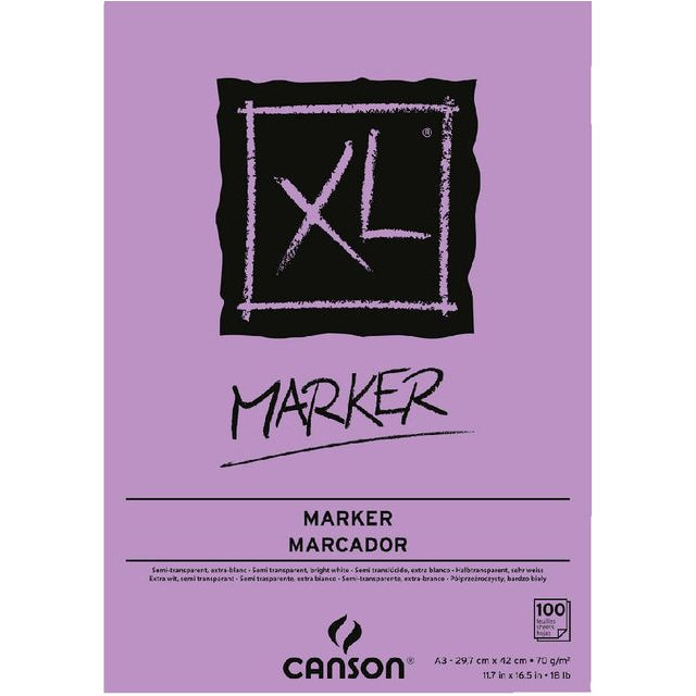 Tekenblok Canson XL Marker A3 70gram 100vel