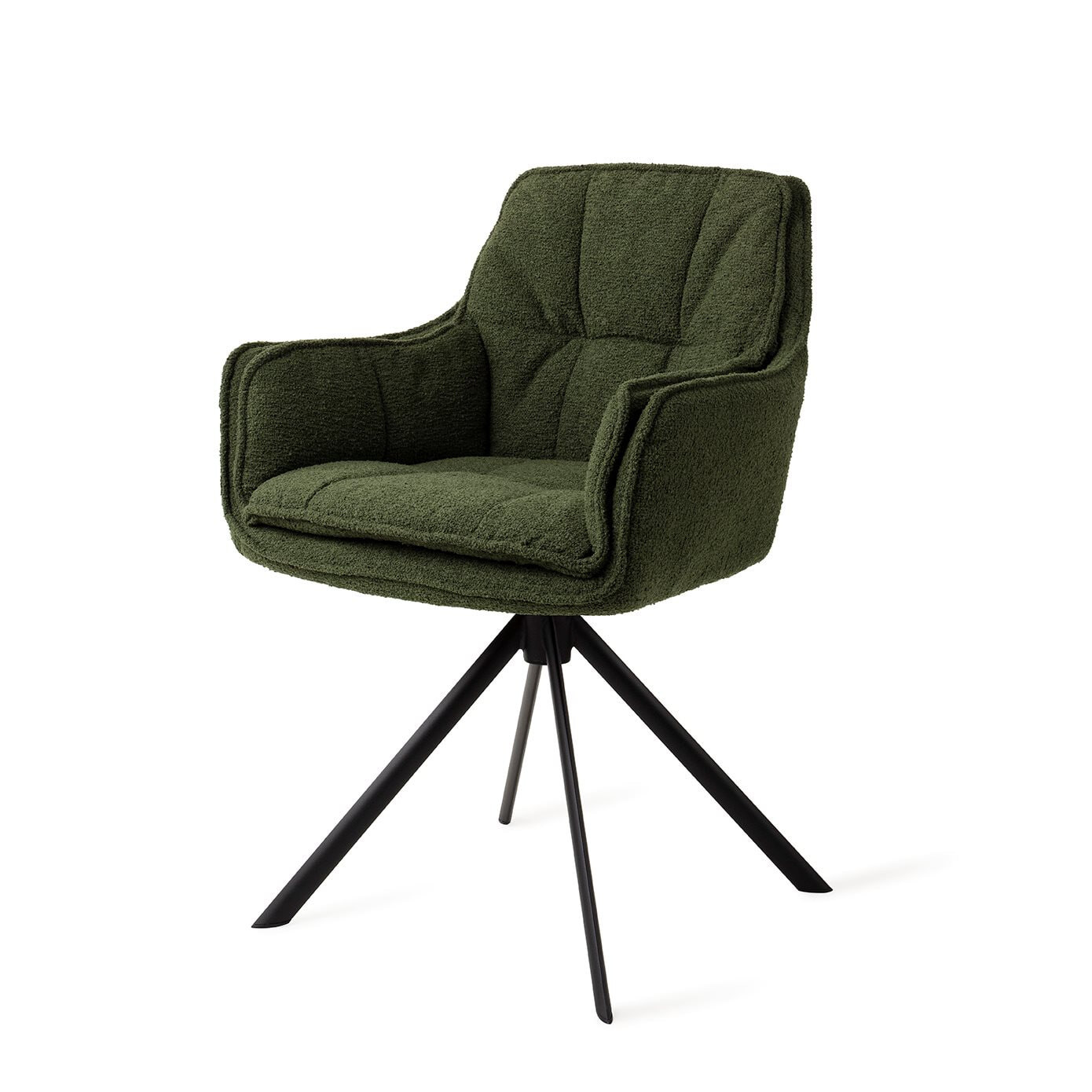 Jesper Home Eetkamerstoel Akune Draaibaar, Revolve Black - Evergreen