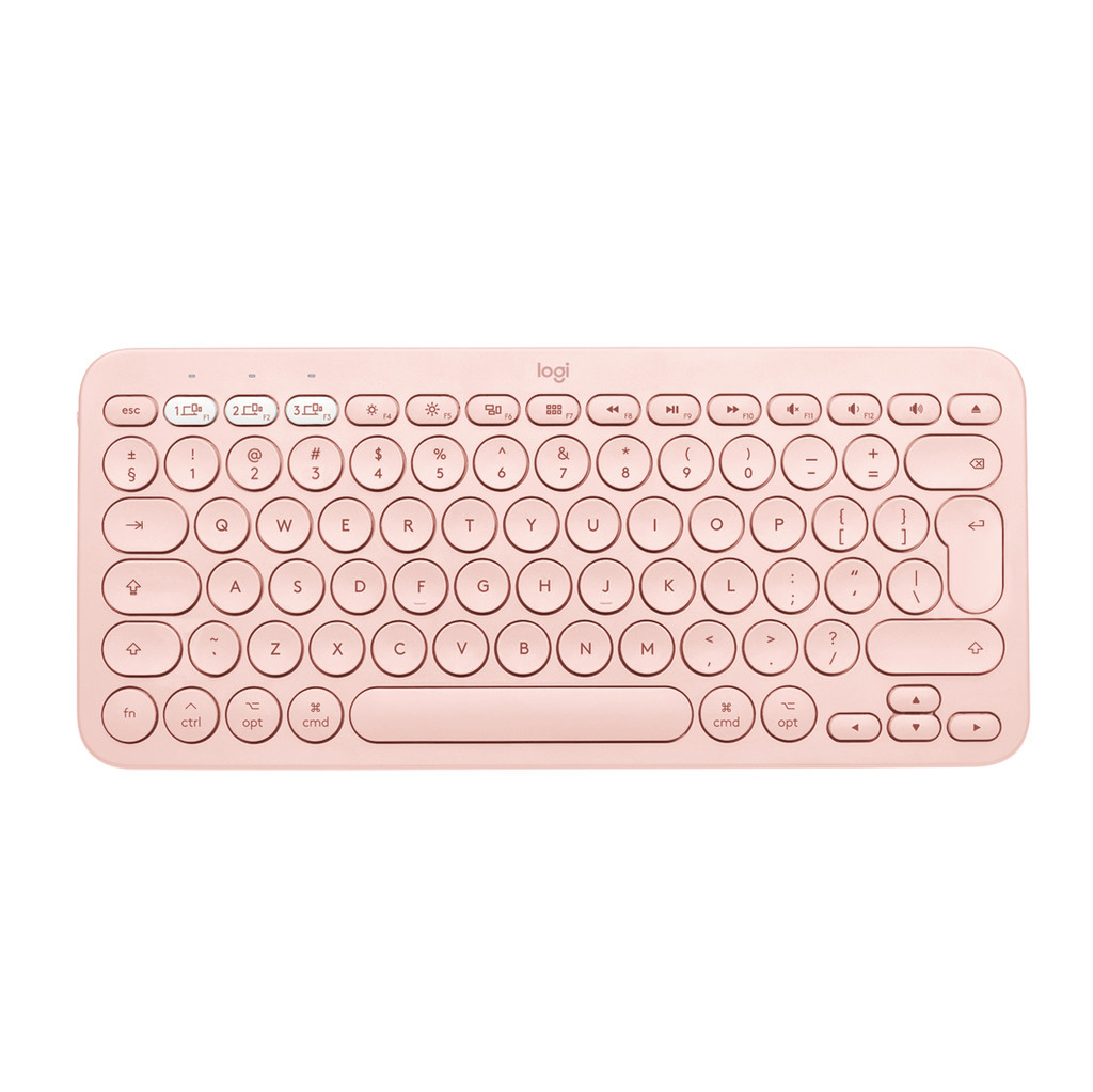 Logitech K380 voor Mac Bluetooth Multi-device Toetsenbord Roze Qwerty