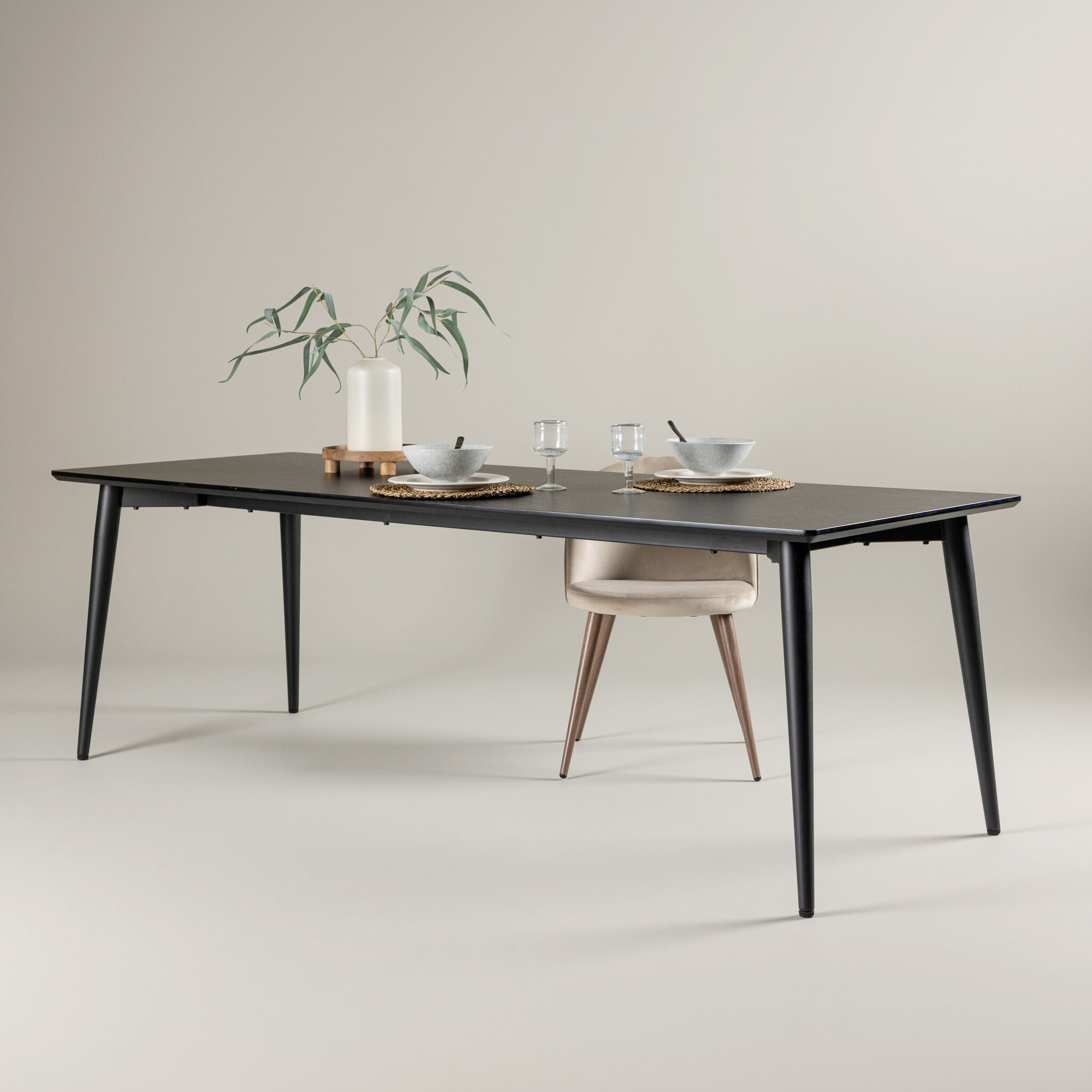 Nohr Eettafel Tabia MDF 230 x 85cm - Zwart