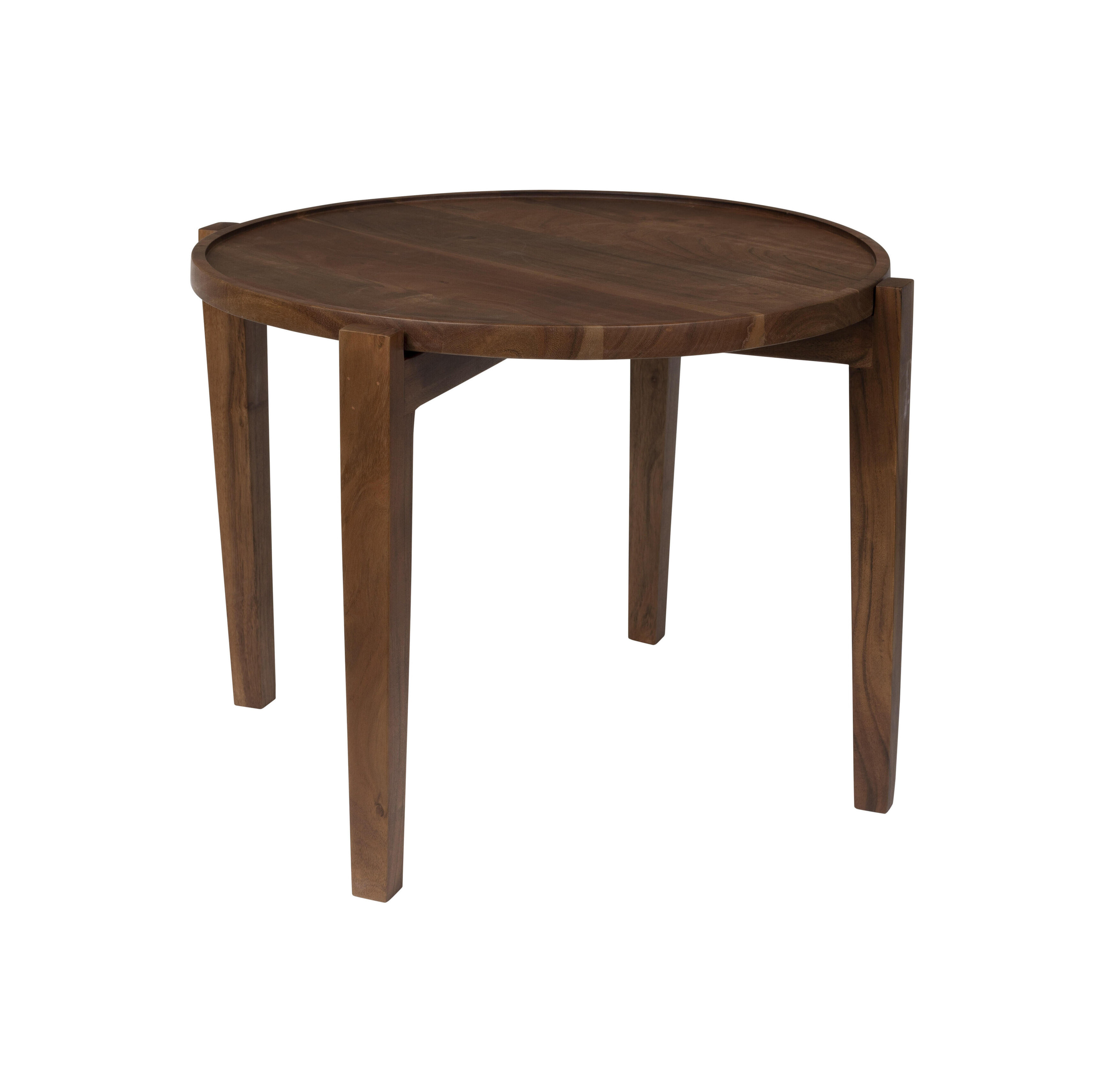 Dutchbone Salontafel Shane Acaciahout, 59cm - Bruin - Rond