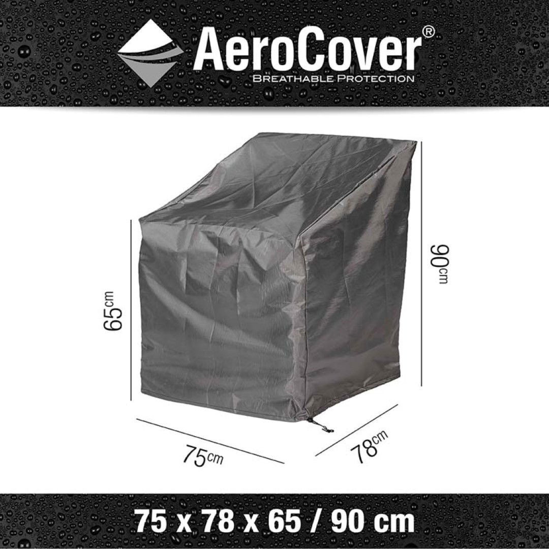 Loungestoelhoes hoge rug 75 x 78 x 65 tot 90 - AeroCover