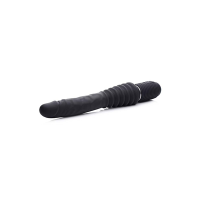 XR Brands Thrust Master - Vibrating and Thrusting Dildo with Handle