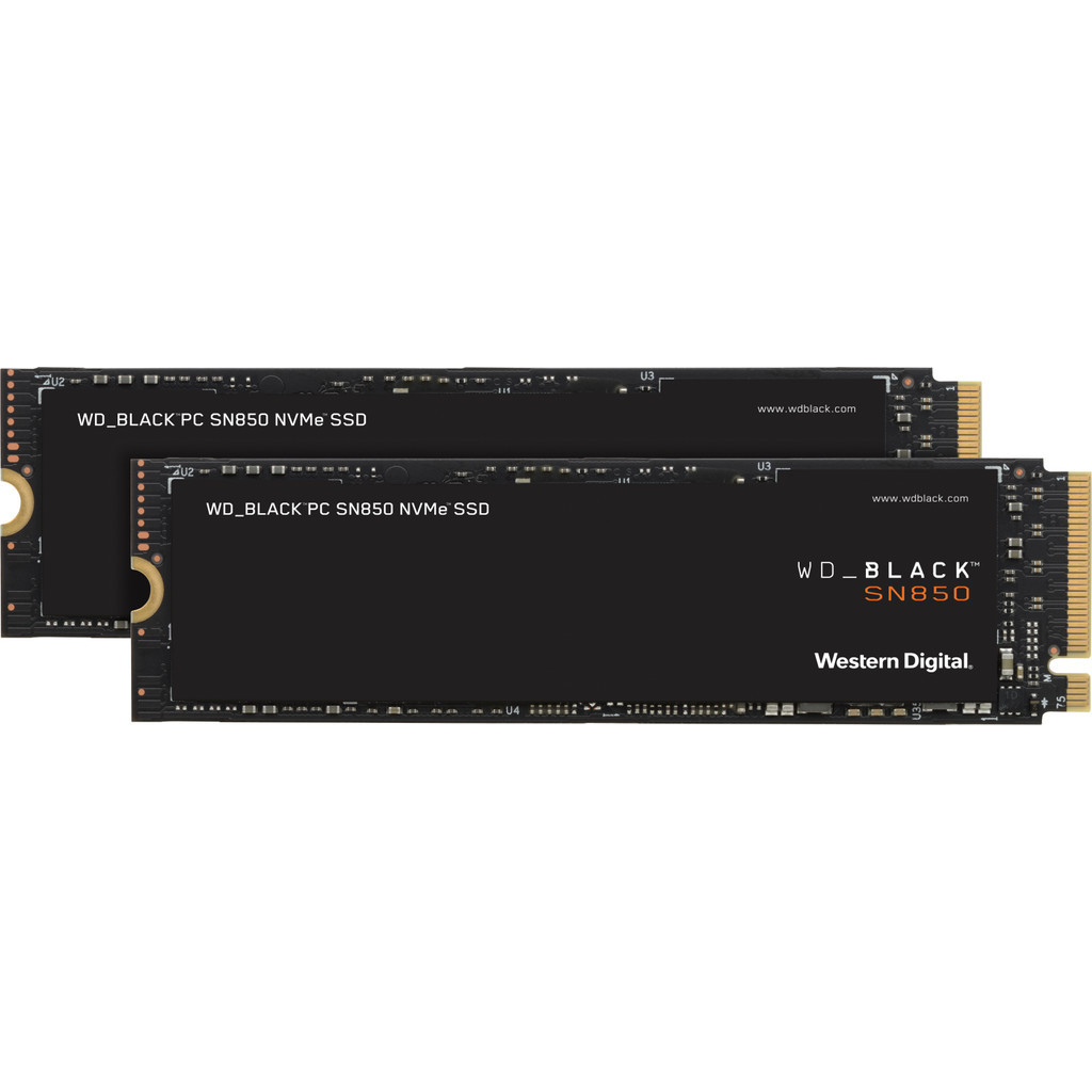 WD Black SN850 1TB NVMe zonder Heatsink Duo Pack