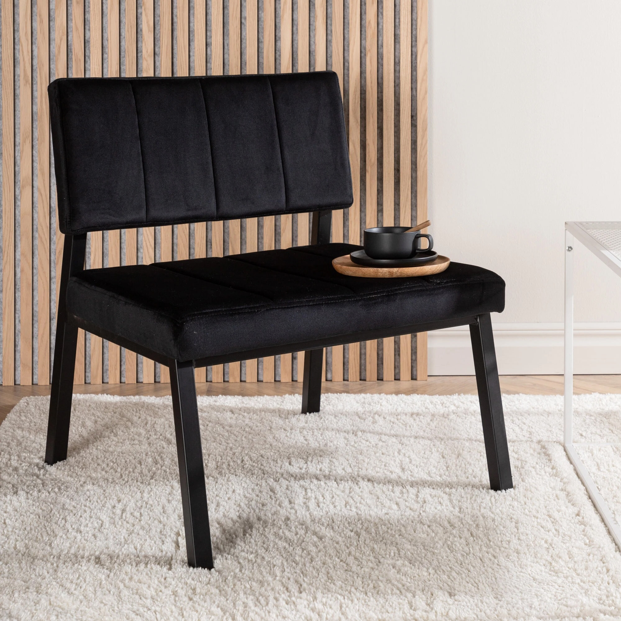 Nohr Fauteuil Delma Velvet - Zwart