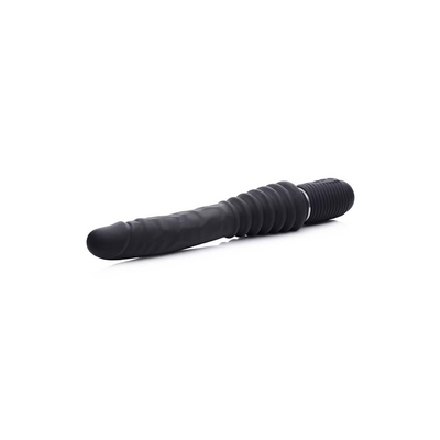 XR Brands Thrust Master - Vibrating and Thrusting Dildo with Handle