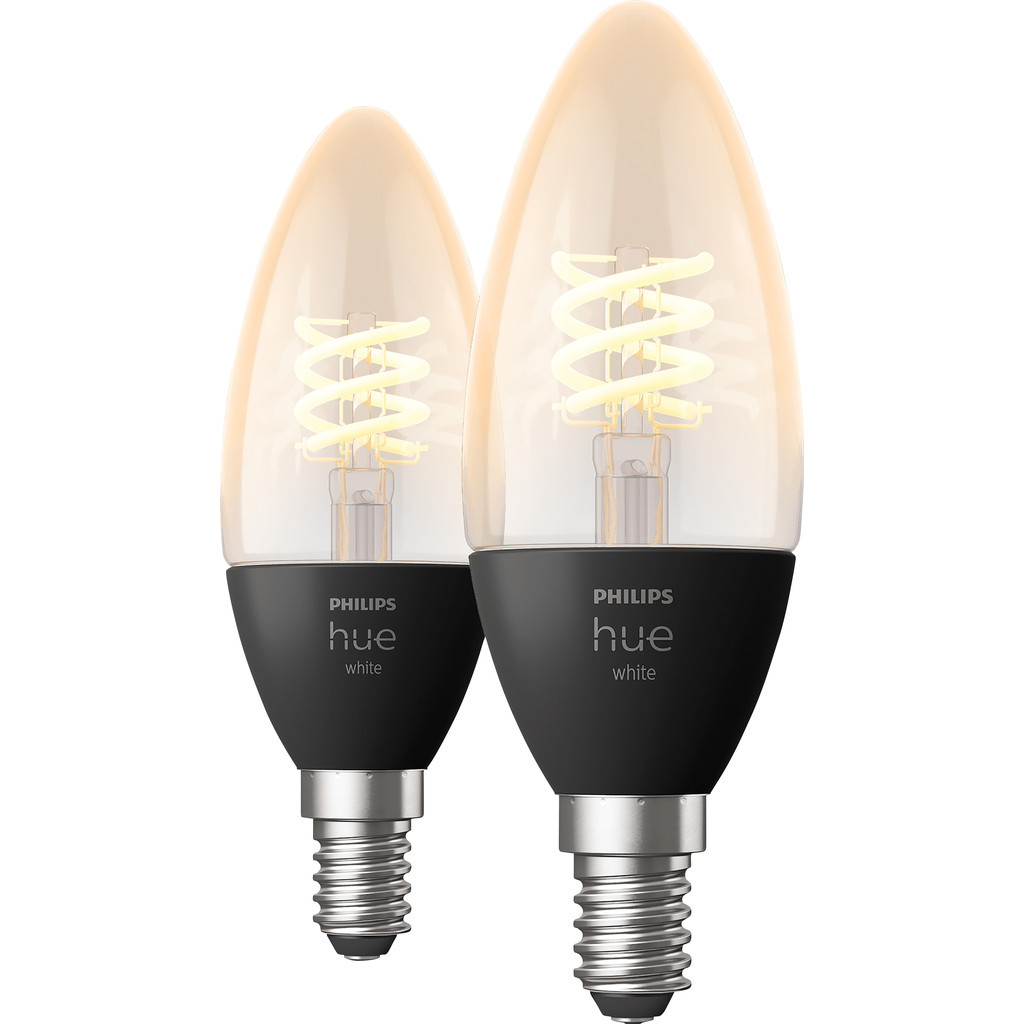 Philips Hue Filamentlamp White kaarslamp E14 Duo pack