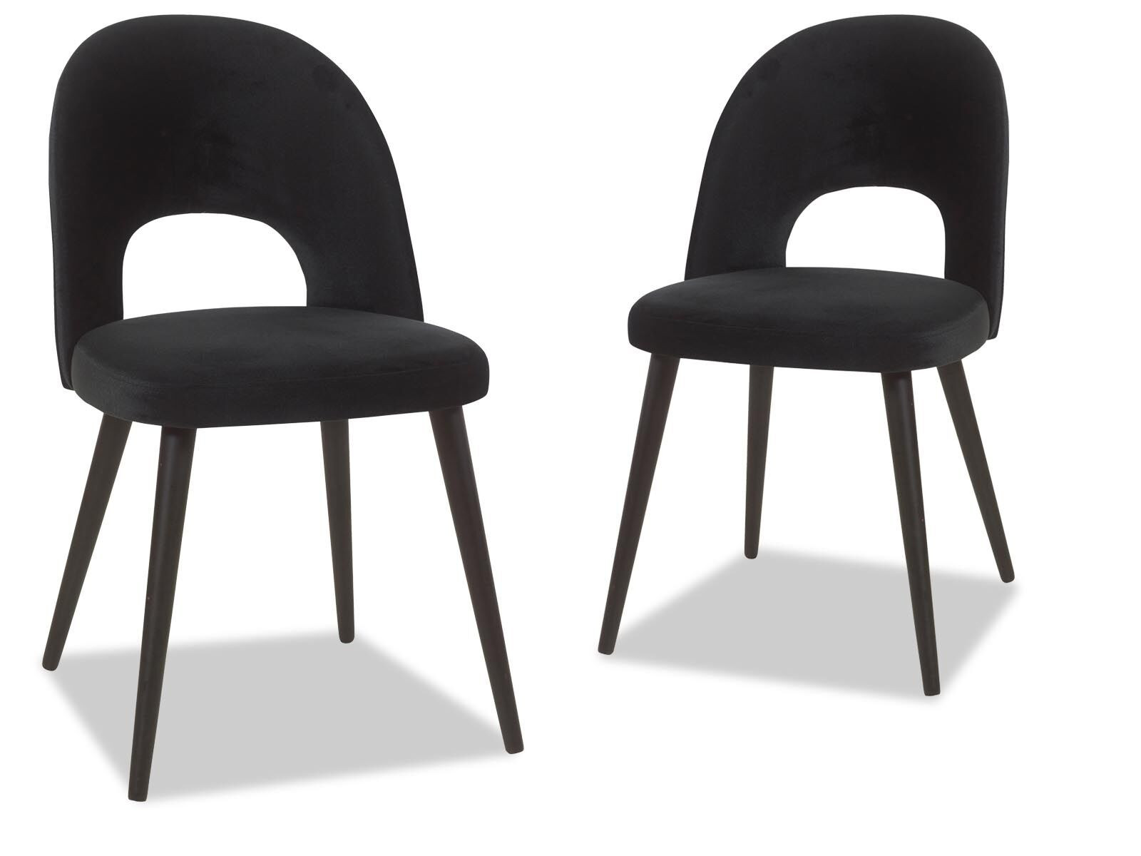 Set van 2 stoelen VIAZZA zwart