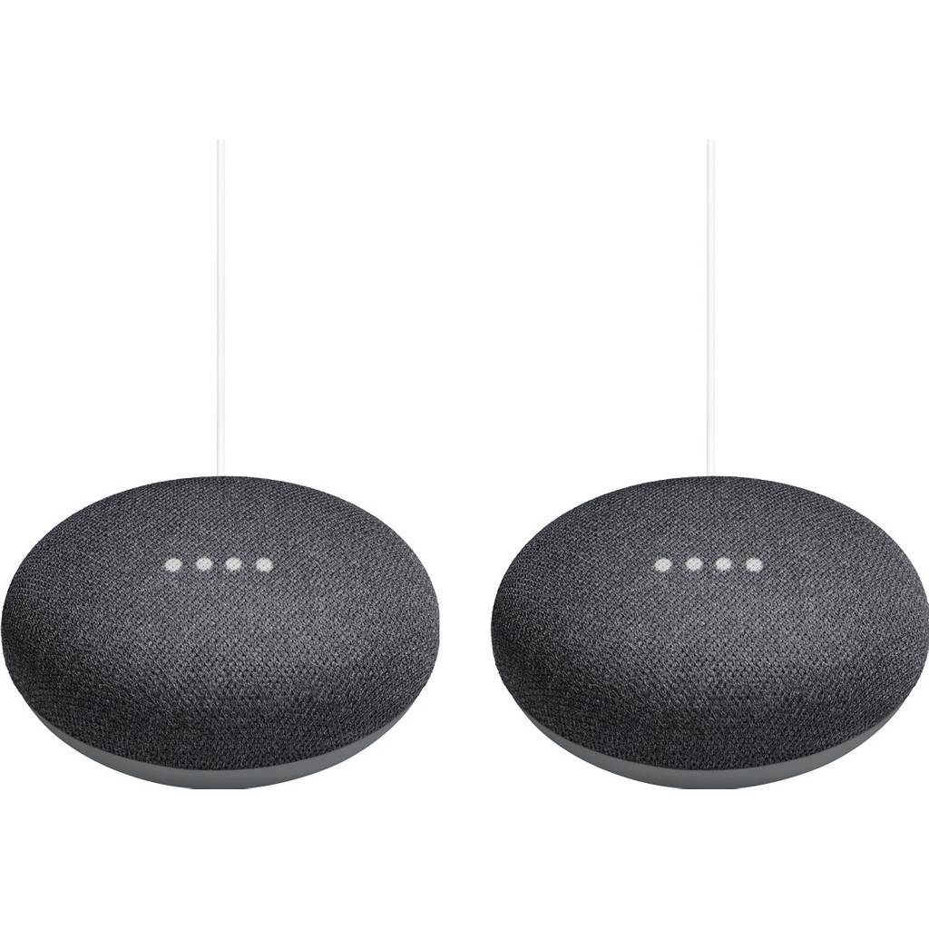 Google Nest Mini Grijs Duo Pack