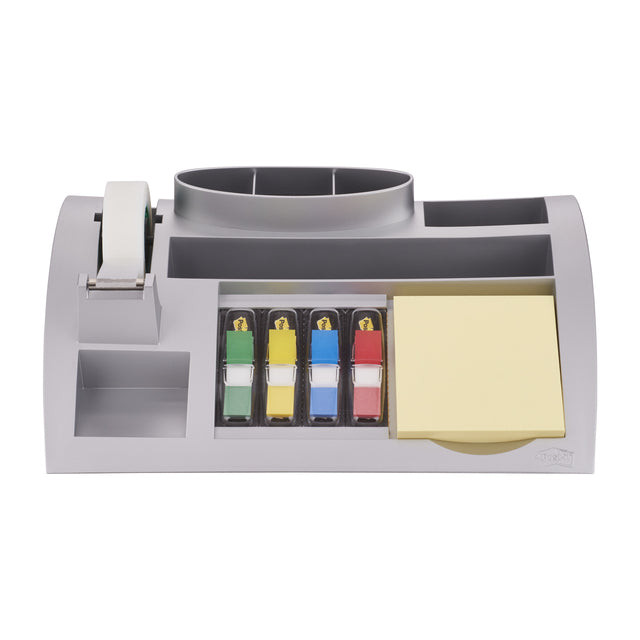 Post-it Index desk organizer, zilver, voor ft 26 x 16,5 x 5,5 cm