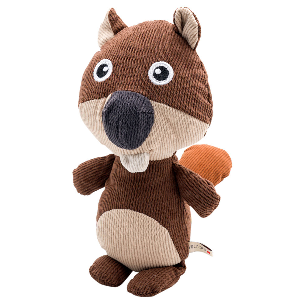 WOLTERS Hondenknuffel Animal Family Benny Bever, bruin-beige, Maat: Junior