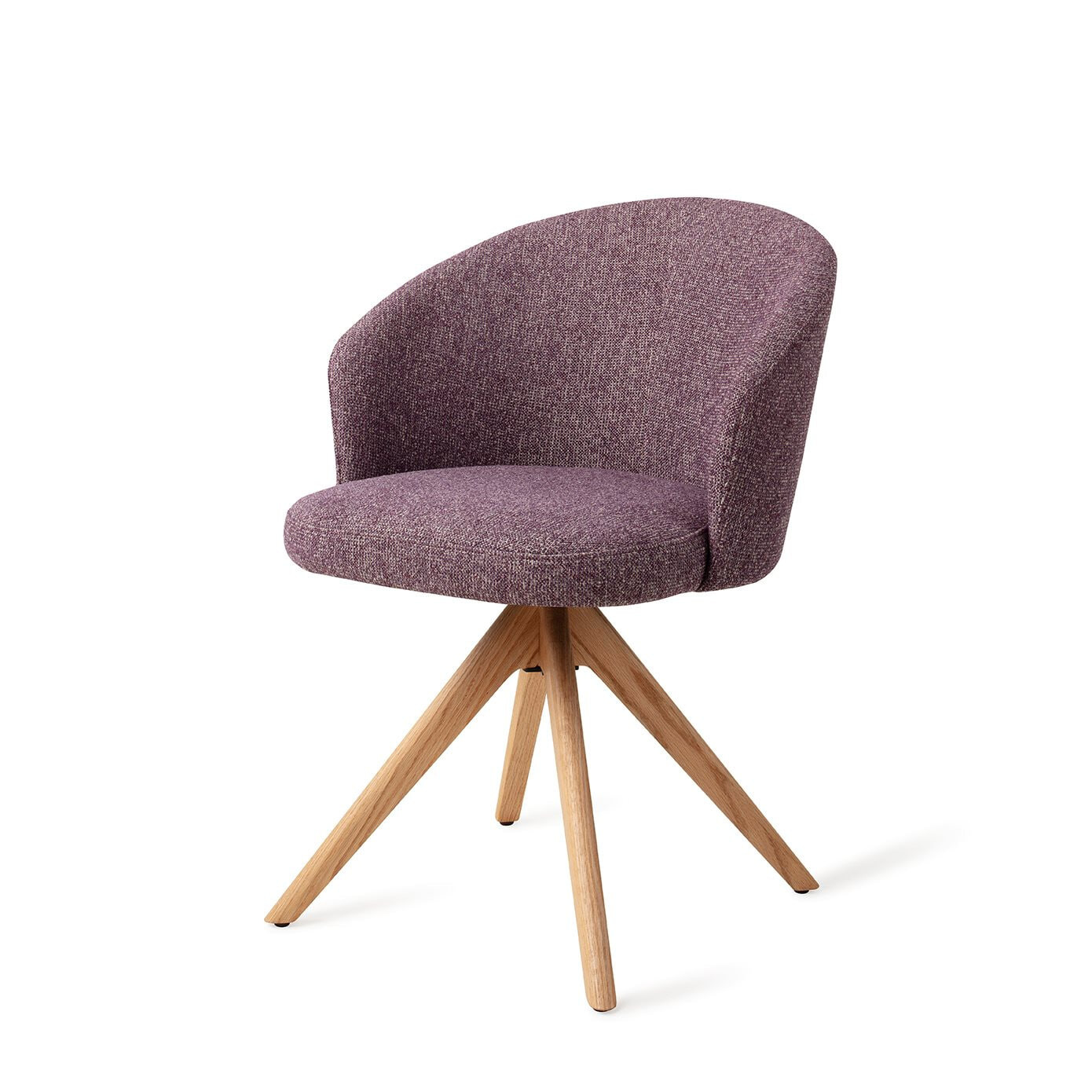 Jesper Home Eetkamerstoel Niimi Draaibaar, Revolve Oak Natural - Perfect Plum