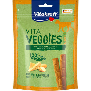 Vitakraft Vita Veggies Sticks kaassmaak hondensnack (80 g) 9 verpakkingen