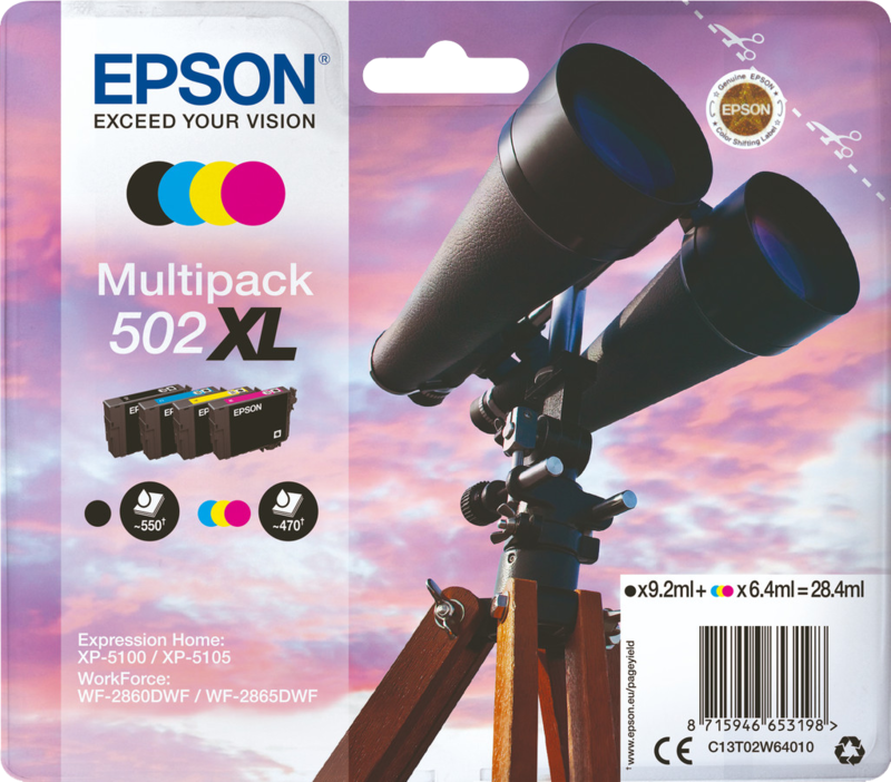 Epson 502XL Cartridges Combo Pack