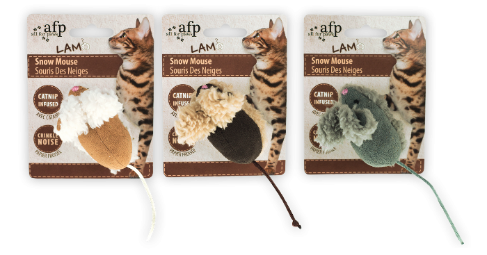 All For Paws - Lambswool Snow Mouse Catnip