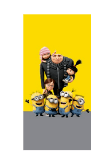 Minions strandlaken geel 70 x 140 cm