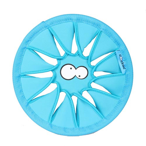 Coockoo twisty frisbee waterspeeltje hondenspeelgoed blauw